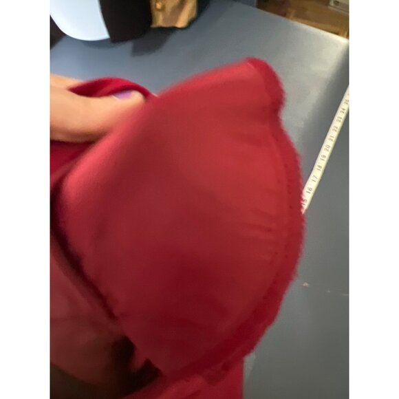 Talbots Petite Pure Silk Burgundy Shirt Dress With Belt & Button Front Size 14 - Picture 8 of 11